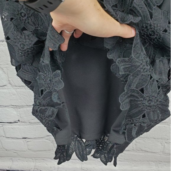 Astr The Label Women's Large Black Lace Lined Dress - Picture 7 of 9